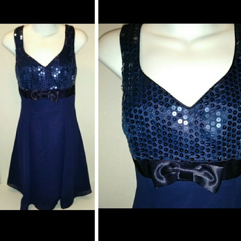 Roberta sequin A-line dress